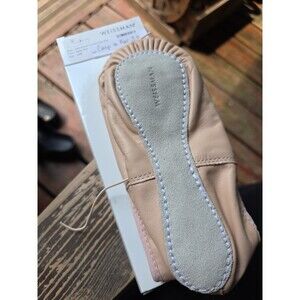Weissman W400 Leather Split Sole Ballet Shoe Pink Child Size 2 AM New